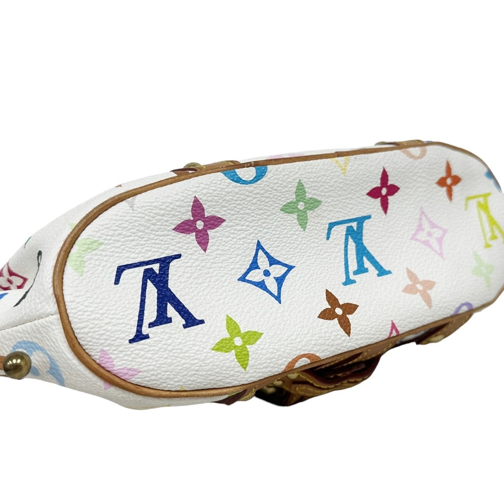 Louis Vuitton Teda PM Top Handle Bag PM Multicolor Canvas Blanc White - Picture 10 of 11
